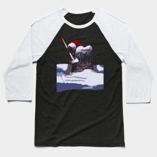 Horror Xmas Santa Baseball T-Shirt